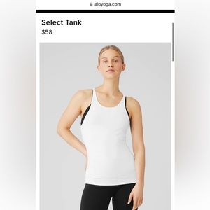Alo Yoga Select Tank White Small